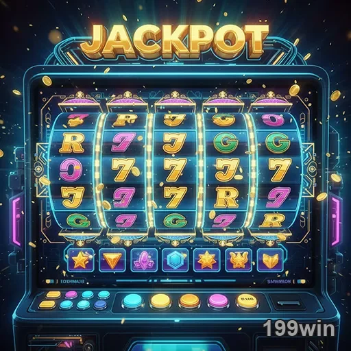 Imagem promocional de jogos de caça-níqueis no site 199win, destaque para opções de slots e entretenimento online